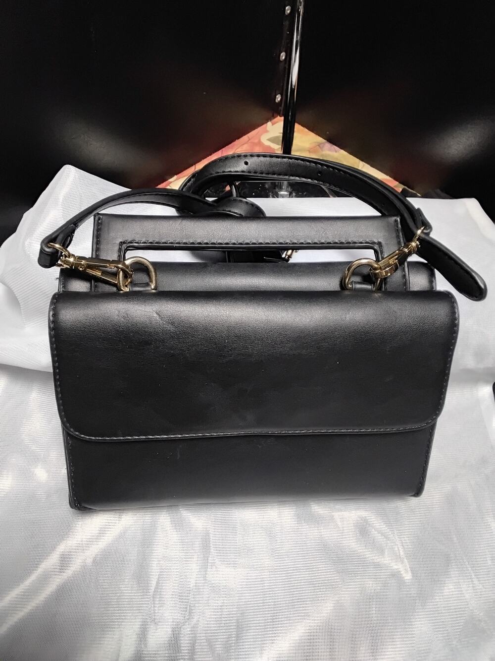 BCBGeneration Black Shoulder Bag purse smaller size long strap